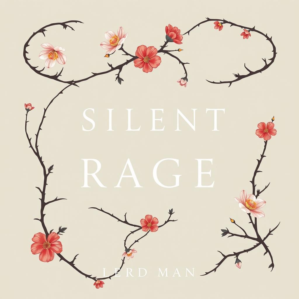 A minimalist book cover for the title 'Silent Rage'