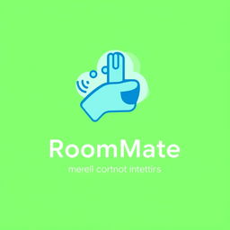 A modern and sleek logo design for 'RoomMate: Total Control at Your Fingertips'