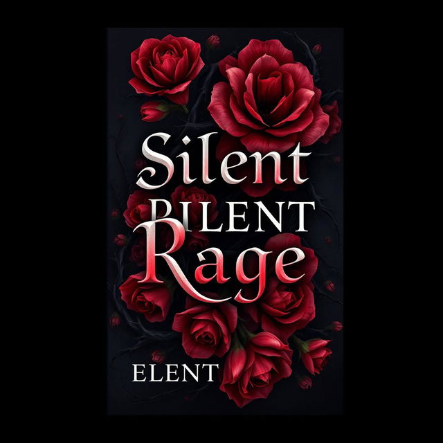 A dark romance book cover for the title 'Silent Rage'