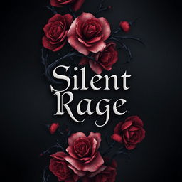 A dark romance book cover for the title 'Silent Rage'