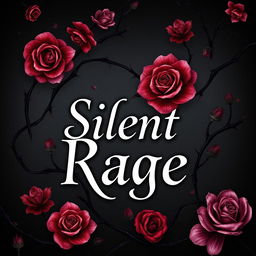 A dark romance book cover for the title 'Silent Rage'