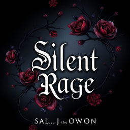 A dark romance book cover for the title 'Silent Rage'