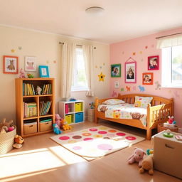 A cozy and inviting children's room designed for comfort and creativity