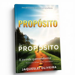 A captivating book cover for a motivational title 'Propósito: A Jornada que Transforma'