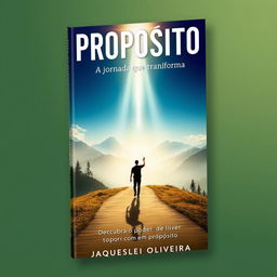 A captivating book cover for a motivational title 'Propósito: A Jornada que Transforma'