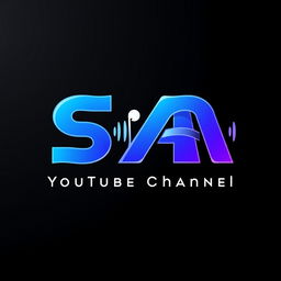 A modern and dynamic logo design for a YouTube channel centered around music