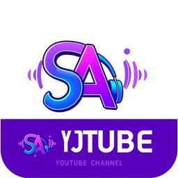 A modern and dynamic logo design for a YouTube channel centered around music