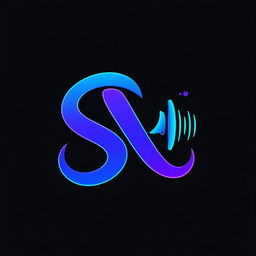 A modern and dynamic logo design for a YouTube channel centered around music