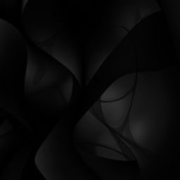 A beautiful abstract composition dominated by the color black, featuring intricate patterns and textures that create depth and dimension