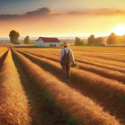 An image of a serene farming landscape