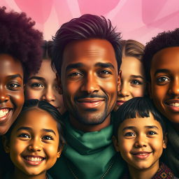 A captivating representation of humanity, showcasing the diversity and beauty of human expression