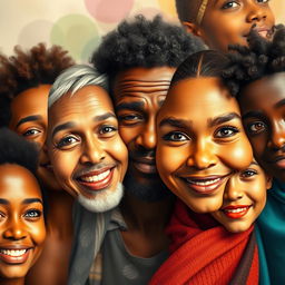 A captivating representation of humanity, showcasing the diversity and beauty of human expression