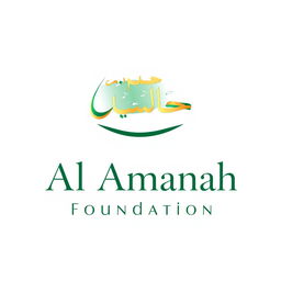 A minimalist and professional logo design for 'Al Amanah Foundation'