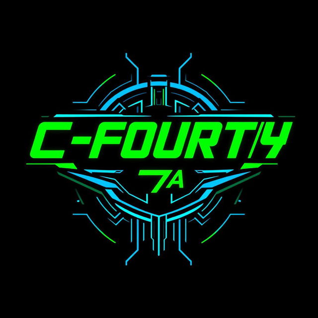 A sleek, modern gaming logo featuring the name 'C FOURTY 7|A'