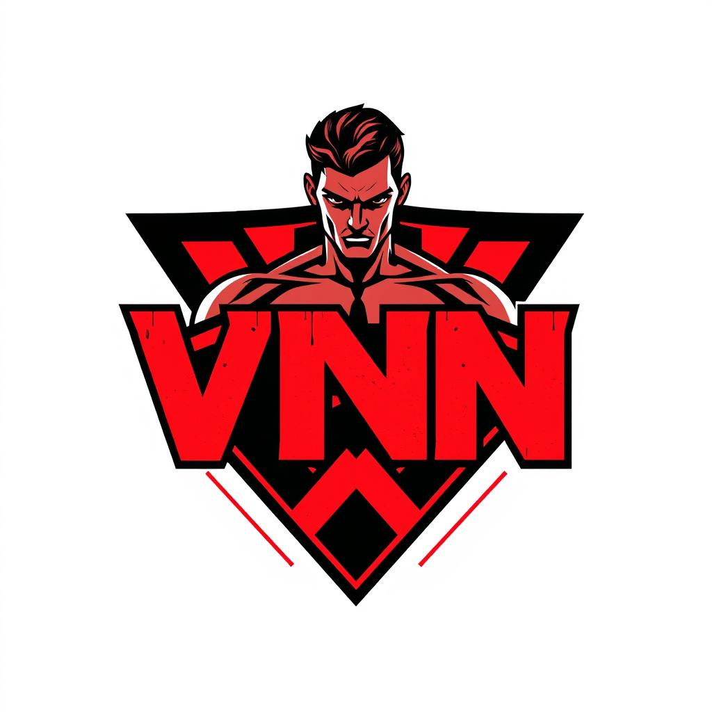 A captivating and dynamic graphic design featuring the acronym 'VNN' prominently displayed