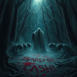 In a dark, eerie forest enveloped in thick webs, a sinister entity known as BARDYA CASHI reigns over horrifying supernatural creatures