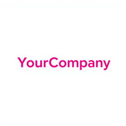 A logo design featuring the word "YourCompany" in a stylish and modern font, emphasizing creativity and professionalism