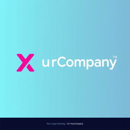 A logo design featuring the word "YourCompany" in a stylish and modern font, emphasizing creativity and professionalism