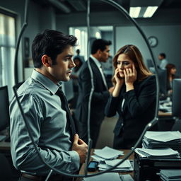 A dramatic and insightful depiction of toxic relationships in the workplace, capturing the subtle and destructive dynamics that can ruin partnerships
