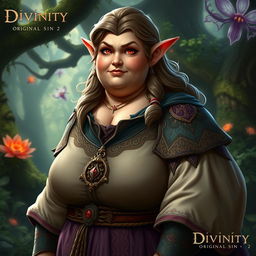 A unique reinterpretation of Sebille from Divinity: Original Sin 2, depicted as an obese character