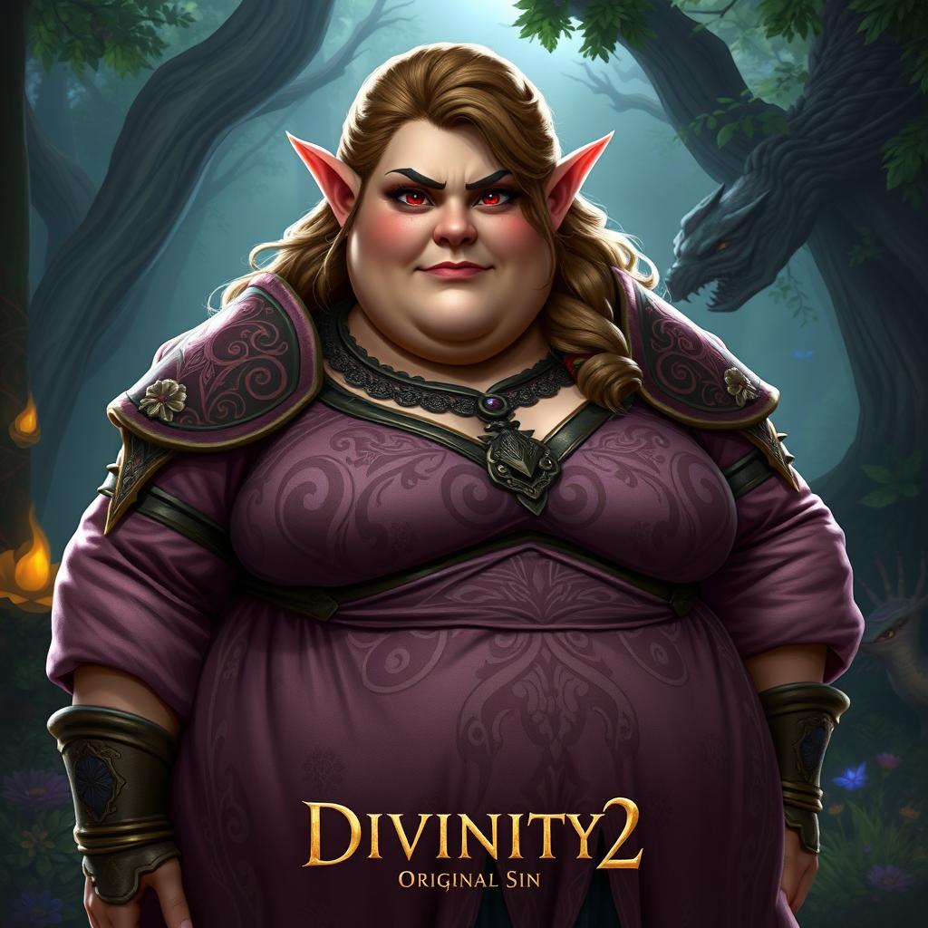 A unique reinterpretation of Sebille from Divinity: Original Sin 2, depicted as an obese character