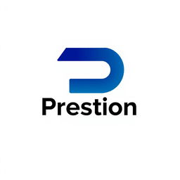 A logo design featuring the letter 'P' uniquely stylized to represent the brand 'Prestion'