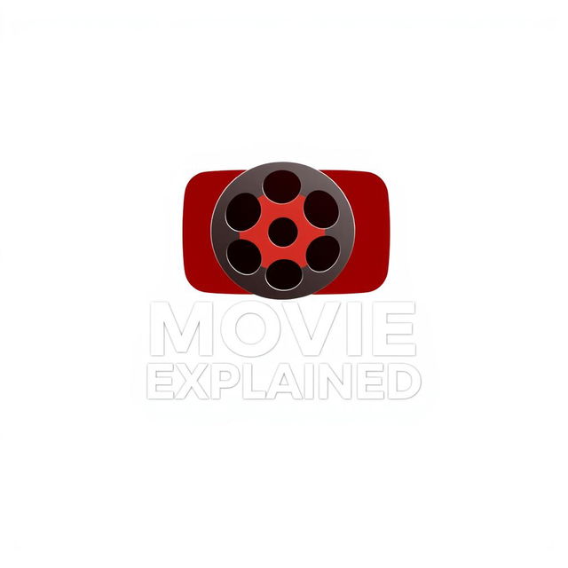 A sleek and modern logo for a YouTube channel named 'Movie Explained'