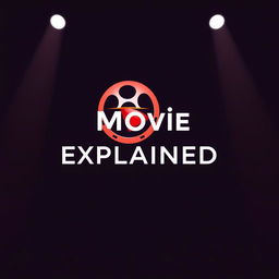 A sleek and modern logo for a YouTube channel named 'Movie Explained'