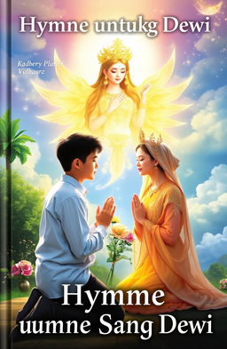 A beautiful and enchanting book cover for "Hymne untuk Sang Dewi"