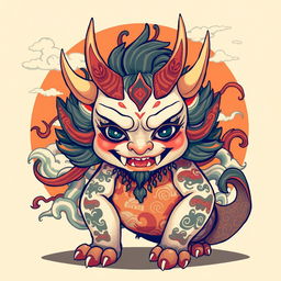 A captivating and imaginative depiction of a Yokai, embodying the intriguing essence of Japanese folklore