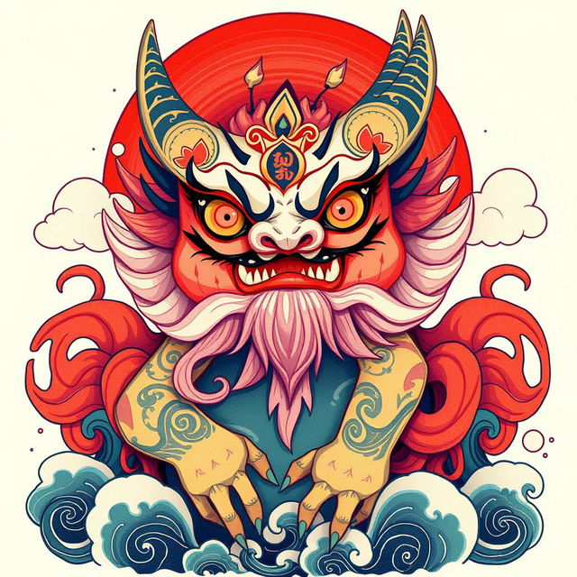 A captivating and imaginative depiction of a Yokai, embodying the intriguing essence of Japanese folklore