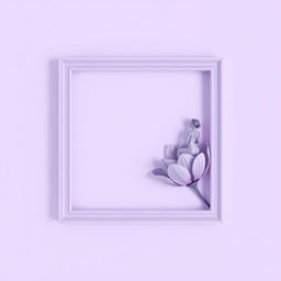 A rectangular purple frame with a soft, pastel purple hue