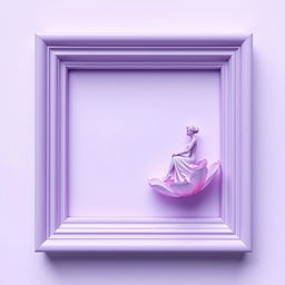 A rectangular purple frame with a soft, pastel purple hue