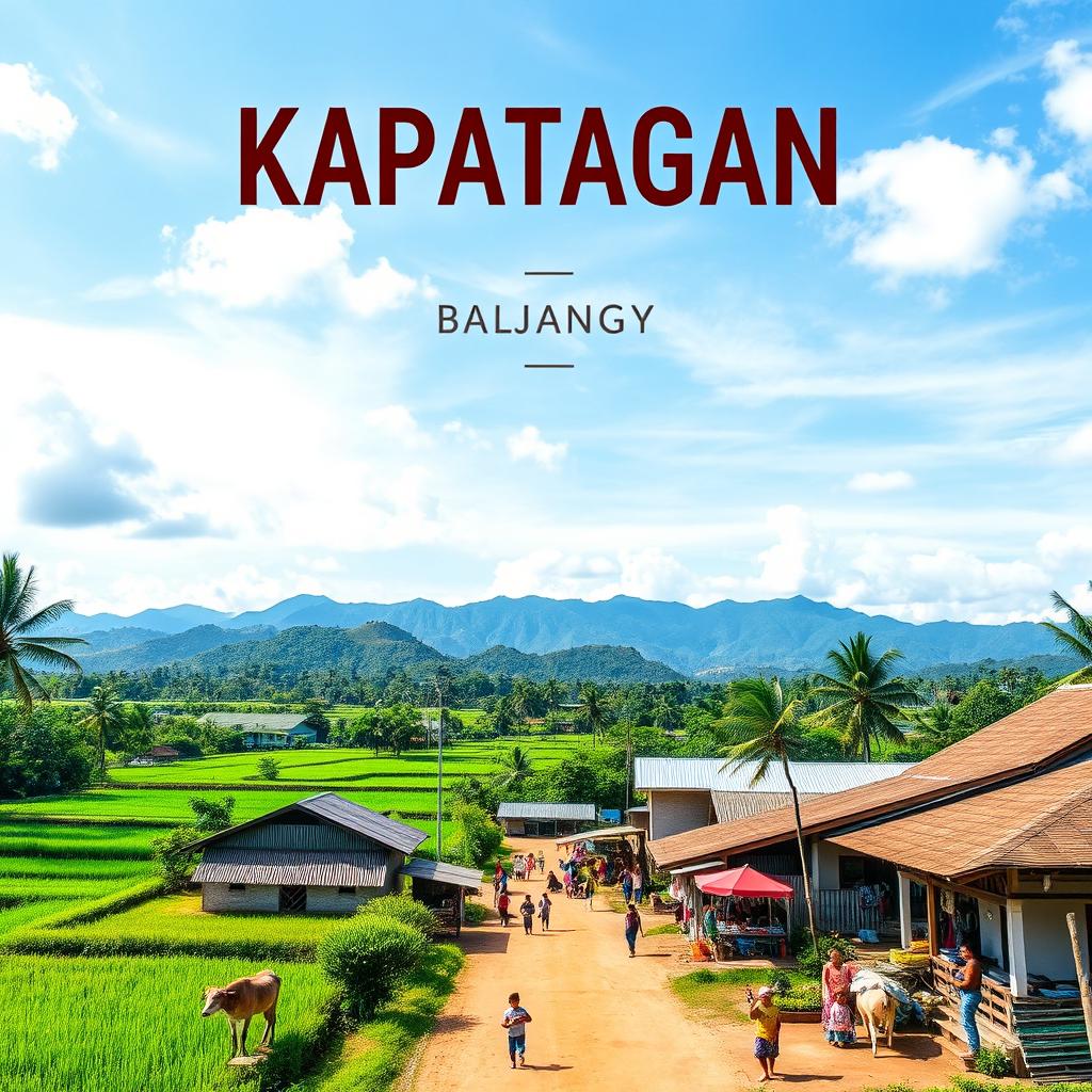 A scenic view of Kapatagan Town in Lanao del Norte, showcasing the vibrant atmosphere of a local barangay