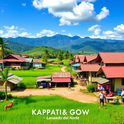 A scenic view of Kapatagan Town in Lanao del Norte, showcasing the vibrant atmosphere of a local barangay