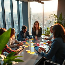 A visually striking image depicting a dream job scenario, where an individual is engaging in an empowering work environment