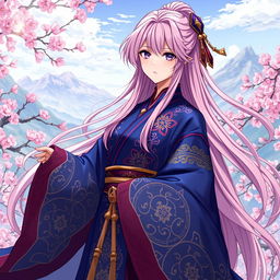 A stunning light novel cover featuring a tall female character in the Genshin Impact art style