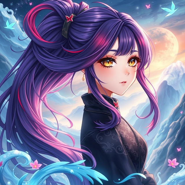 A visually striking light novel cover in the Wuthering Waves art style, featuring a young loli female character