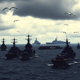 A dramatic scene depicting U