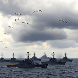 A dramatic scene depicting U