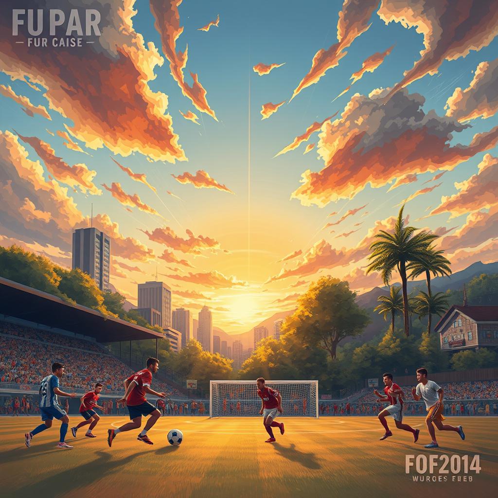 A vibrant and artistic cover art illustrating the connection between football and life