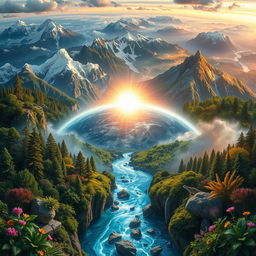 A breathtaking visual journey through Earth showcasing the beauty of nature and the wonders of creation