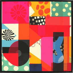 A vibrant and abstract piece of Xerox art, showcasing a variety of patterns and textures created by the unique process of photocopying