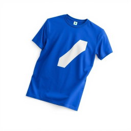 A simple clothing mock-up featuring a stylish t-shirt design