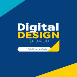 A professional advertisement banner for 'Digital Jadu', a graphic design company