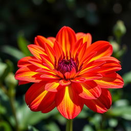 A beautiful and vibrant flower, showcasing its exquisite petals and rich colors, with a soft focus background that enhances the flower's beauty, capturing the intricate details of the petals and the delicate texture, sunlight illuminating the scene, bringing out the vivid hues, and evoking a sense of peace and tranquility