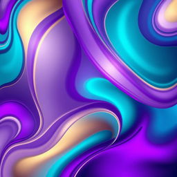 A stunning abstract background featuring vivid colors and dynamic shapes, with swirling patterns of teal, deep purple, and soft gold, complemented by gradients that blend seamlessly