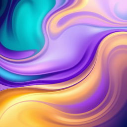 A stunning abstract background featuring vivid colors and dynamic shapes, with swirling patterns of teal, deep purple, and soft gold, complemented by gradients that blend seamlessly