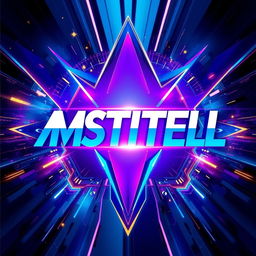 A vibrant and eye-catching album cover design featuring the bold text 'MSTITELL' in a modern, stylized font