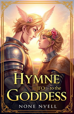 An enchanting book cover for the novel 'Hymne to the Goddess'